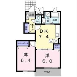 グラシアスⅢの物件間取画像